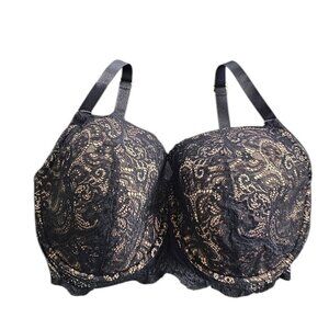 Third Love 24/7 Lace Balconette Bra, Black, Large Cup, Size 34H